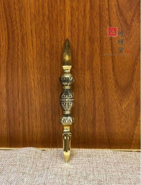 密教法具 真言宗 法器セット 金剛鈴·金剛盤·独鈷杵·三鈷杵·五鈷杵 真鍮製