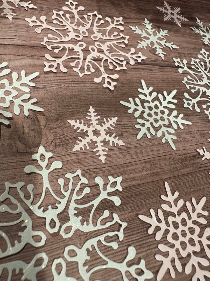 【数量限定価格】アルバムクラフト・コラージュ素材☆雪の結晶セット