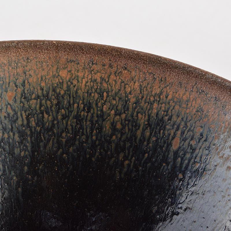 中国　南宋　建窯　禾目天目茶碗　煎茶碗　桐箱付　V　R5884