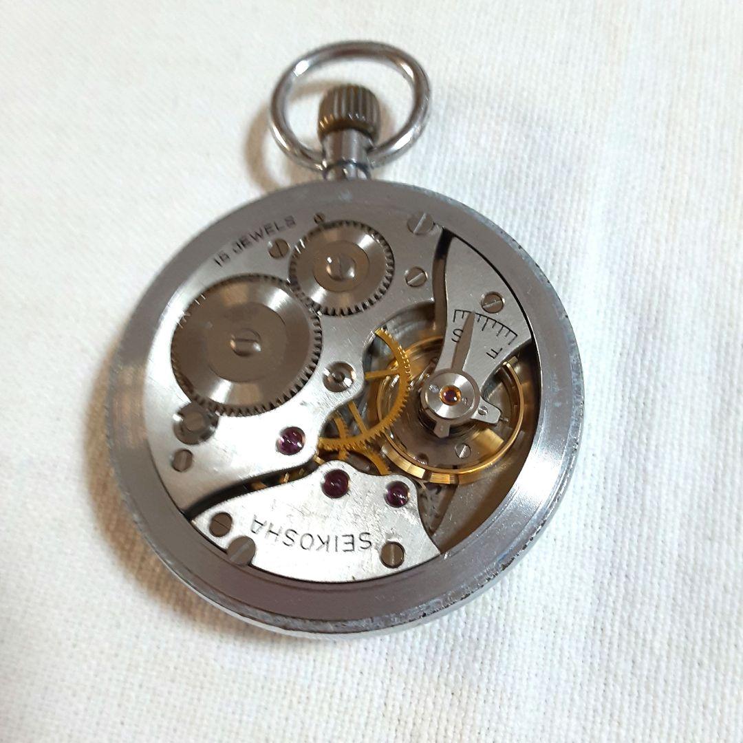 稼働品　SEIKO PRECISION 昭和43年懐中時計15 JEWELS