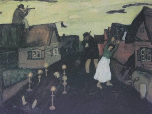 シャガール、死者、希少画集画、新品高級額付