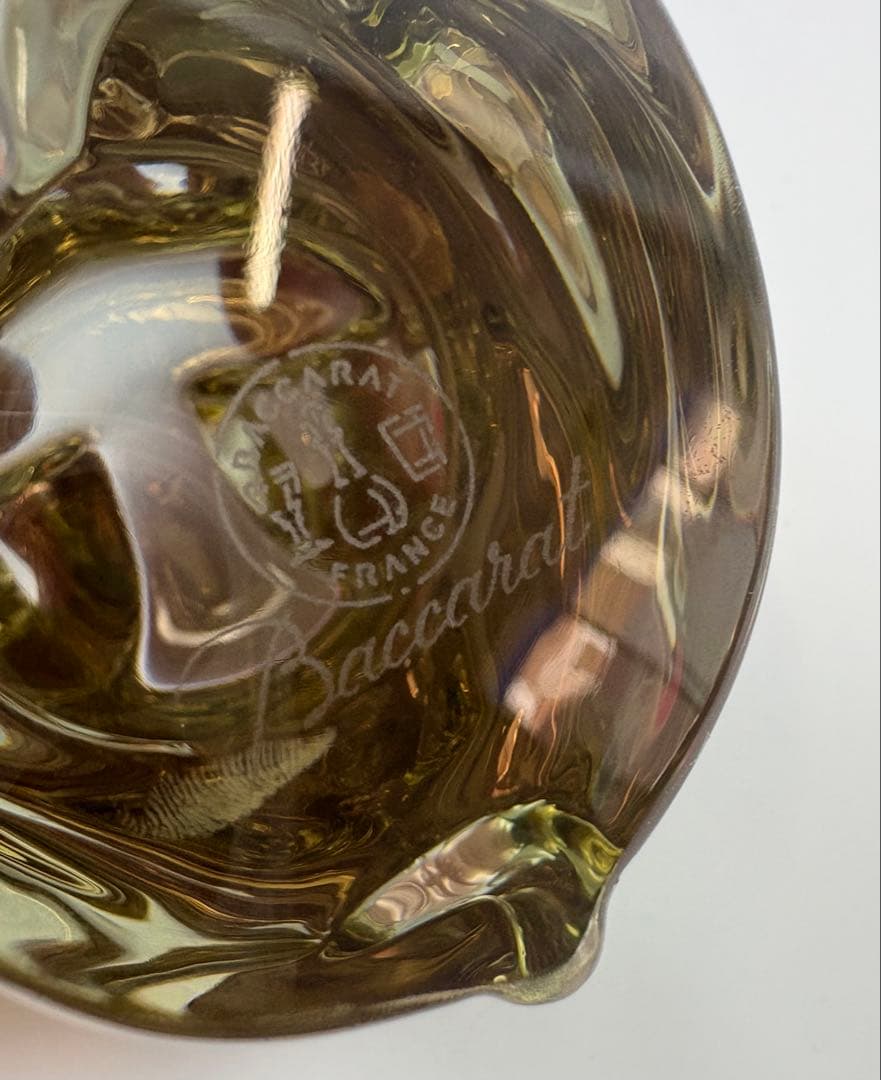 【美品】Baccarat バカラ　まねき猫 クリスタル ガラス ゴールド　箱付