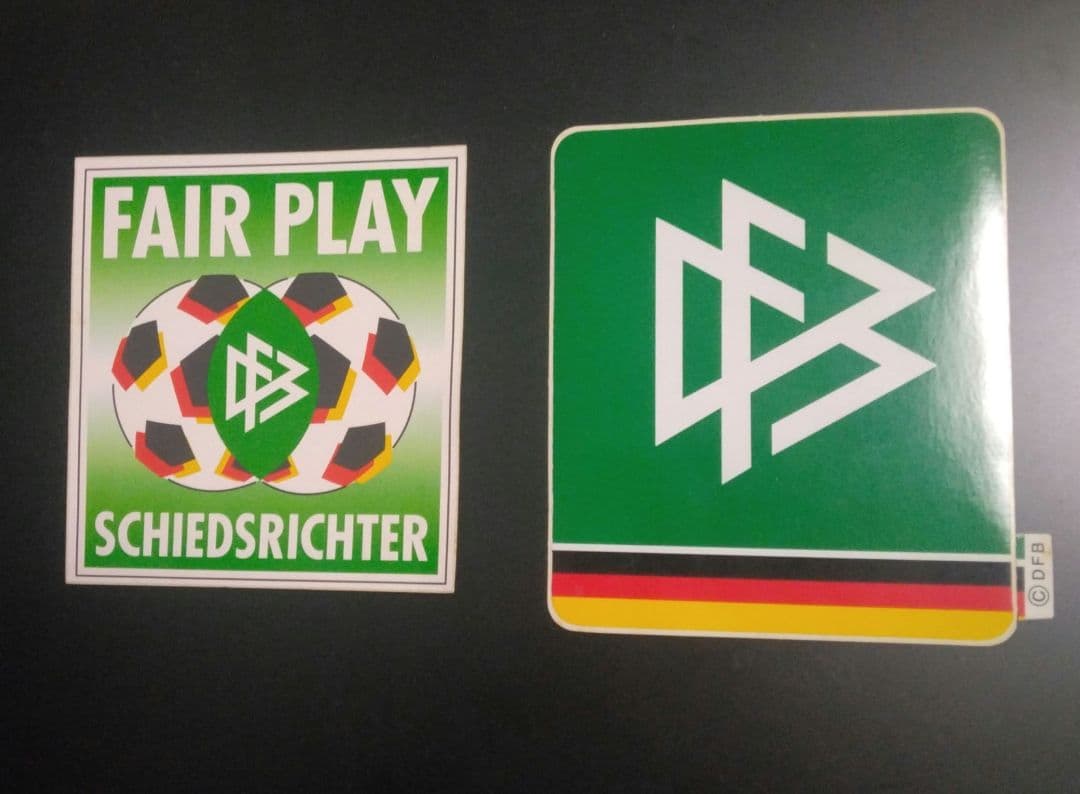 ドイツサッカー連盟　DFB、フェアプレイ ステッカー 2枚セット