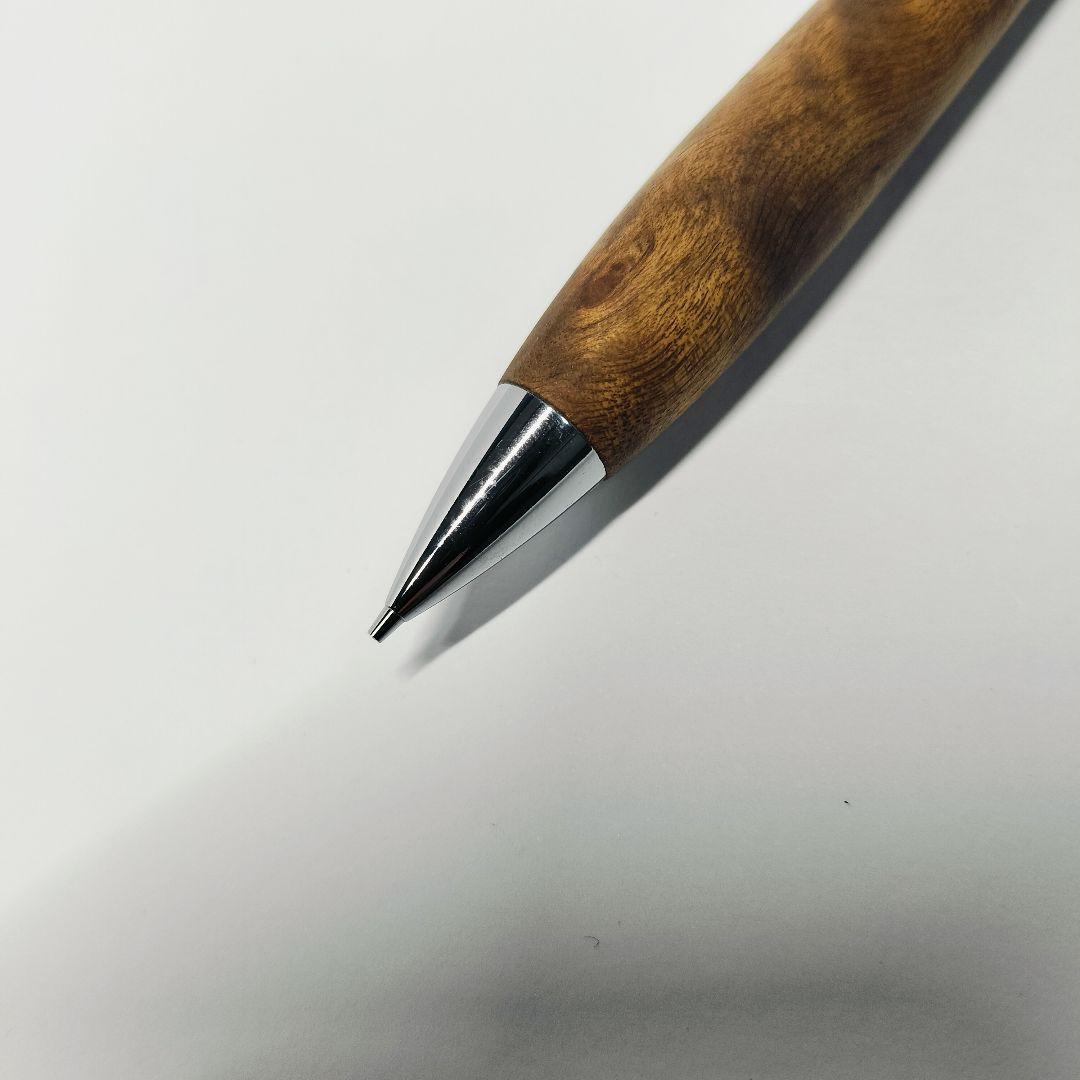 【極上杢】こぶた工房 マーブルウッド シャープペンシル クリップ傷なし