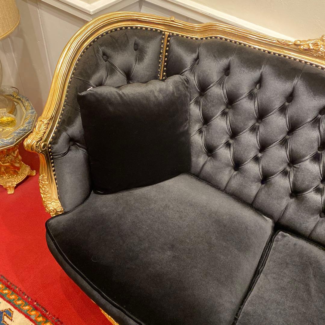 Sherryさま専用　 バロックスタイル ロココ調　猫脚　ゴールド ラブソファ