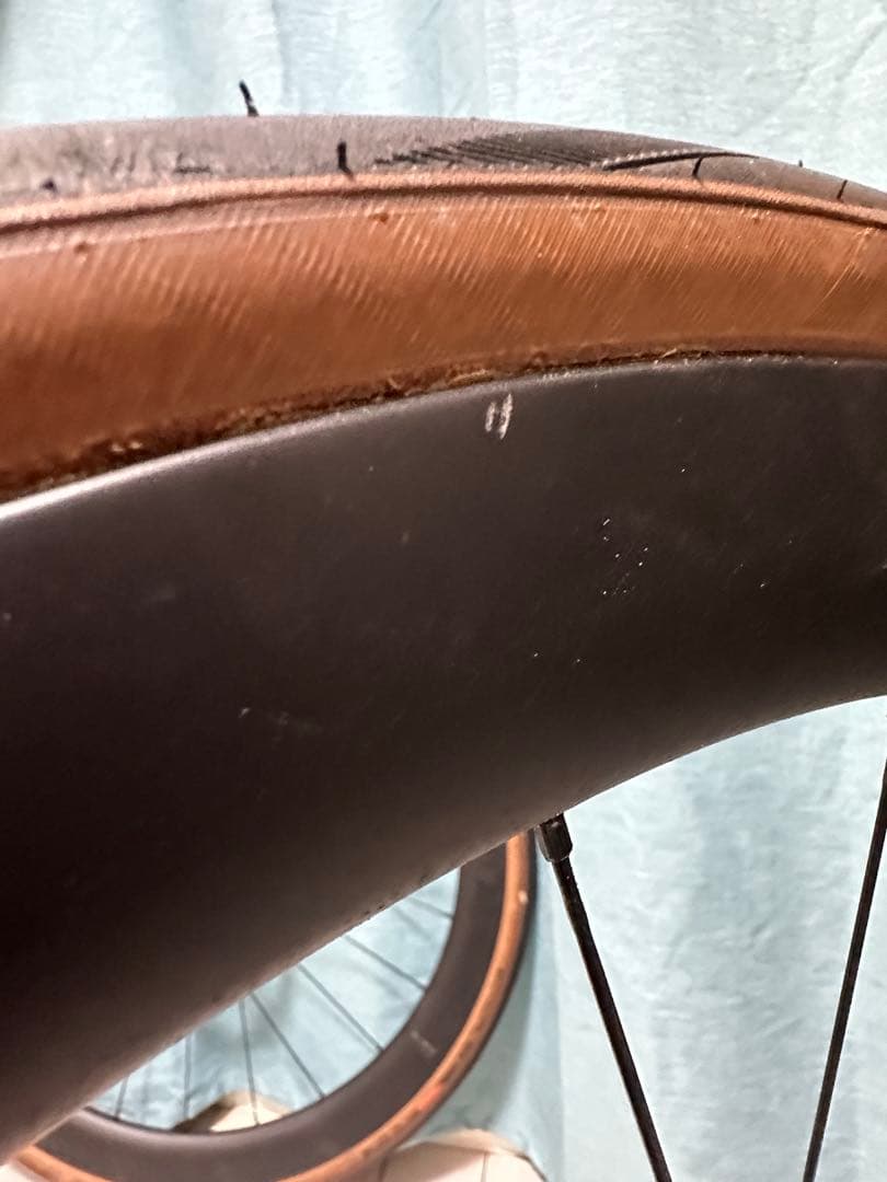 【走行200km未満】SHIMANO105カーボンホイール C46 F/Rセット