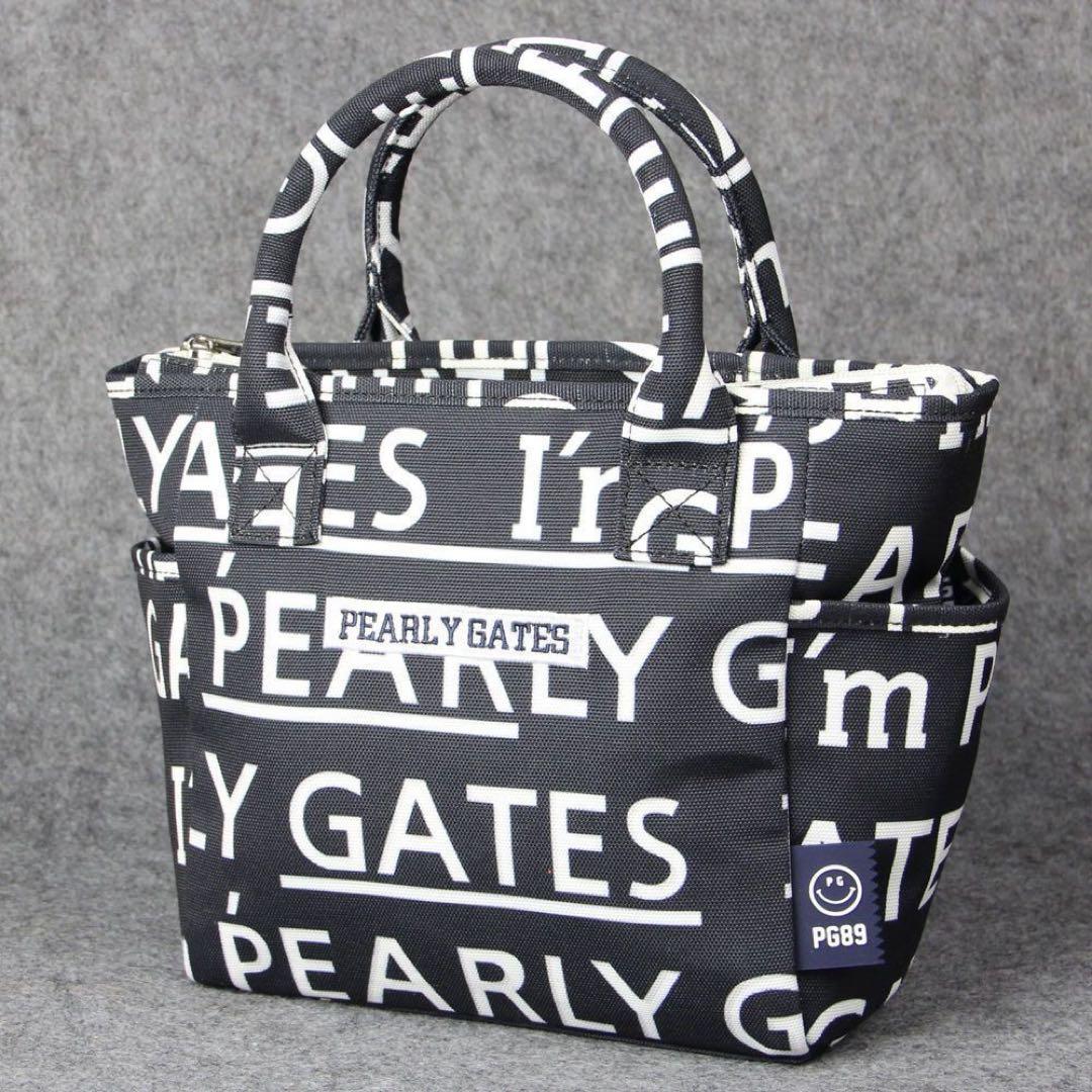 PEARLY GATES トートバッグ ブラック/ホワイト