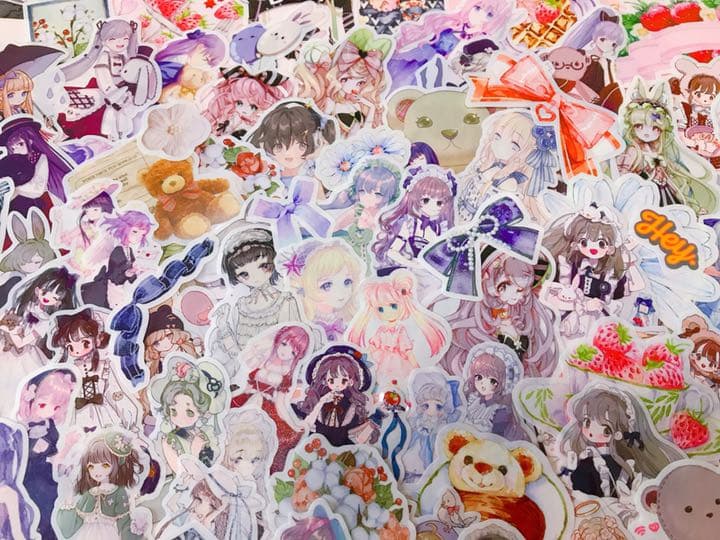 可愛いい❤️❤️人物マステフレークシール( ⸝⸝•ᴗ•⸝⸝ )152