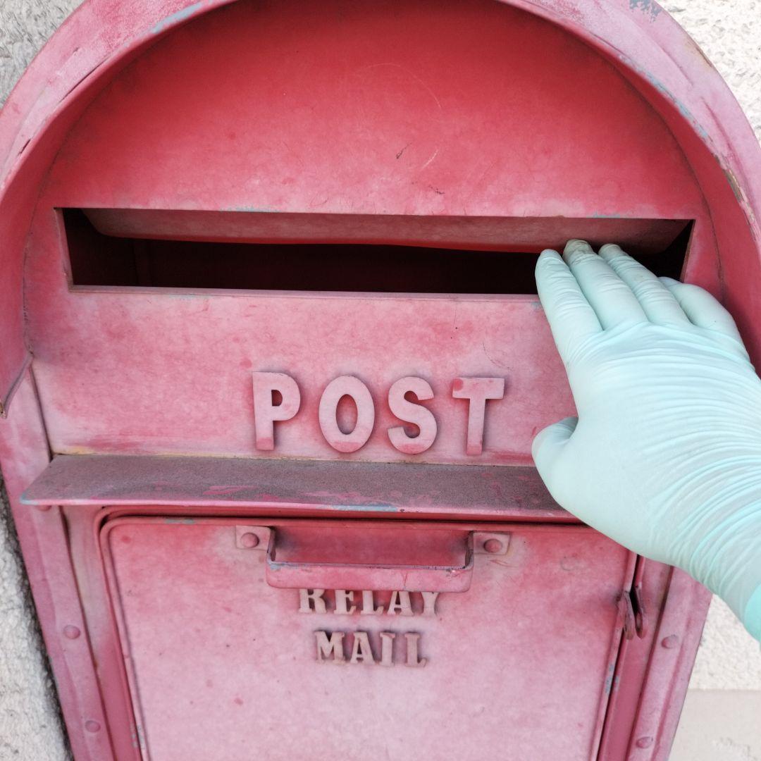 【値下げレトロ】郵便ポスト（赤）　アンティーク