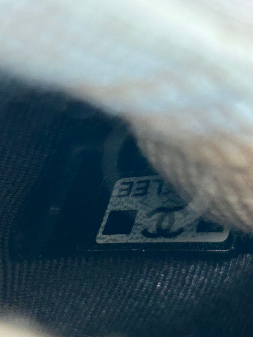 CHANELシャネル ノベルティ チェーン ショルダーバッグ ツイード ブラック