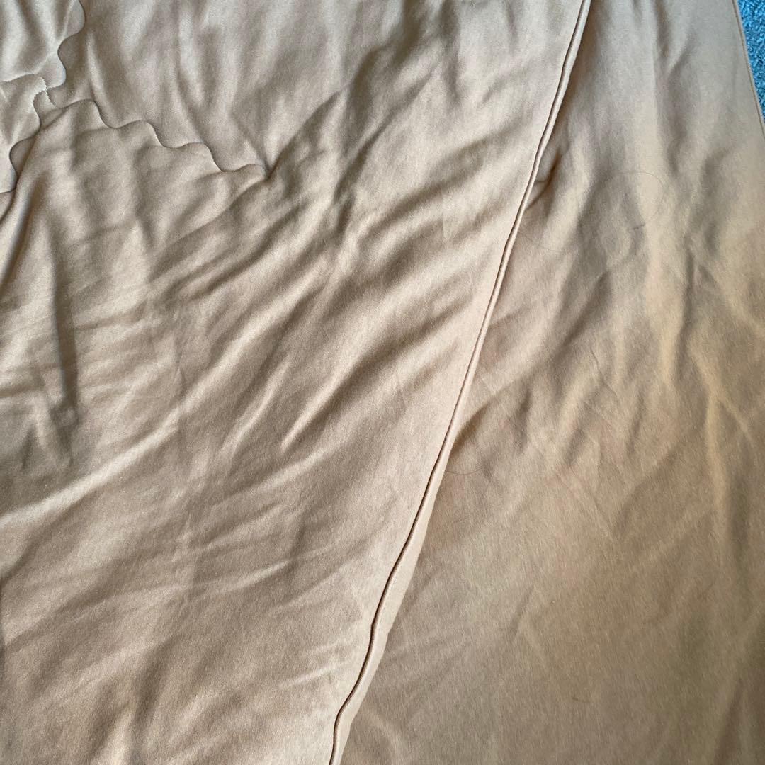 キャメル100％　肌掛け布団　ダブル　カバー付き　モリリン