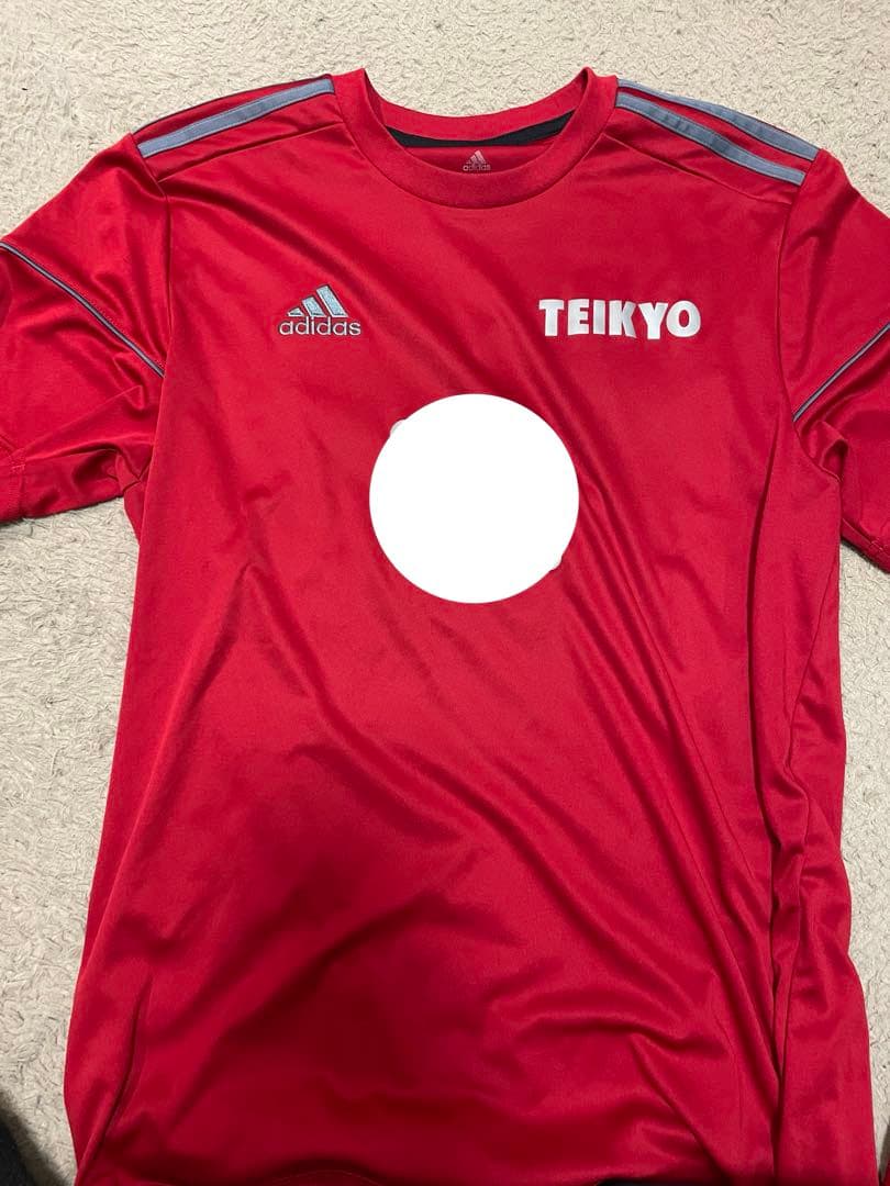 帝京第三 サッカー部 赤練習着 上下セット