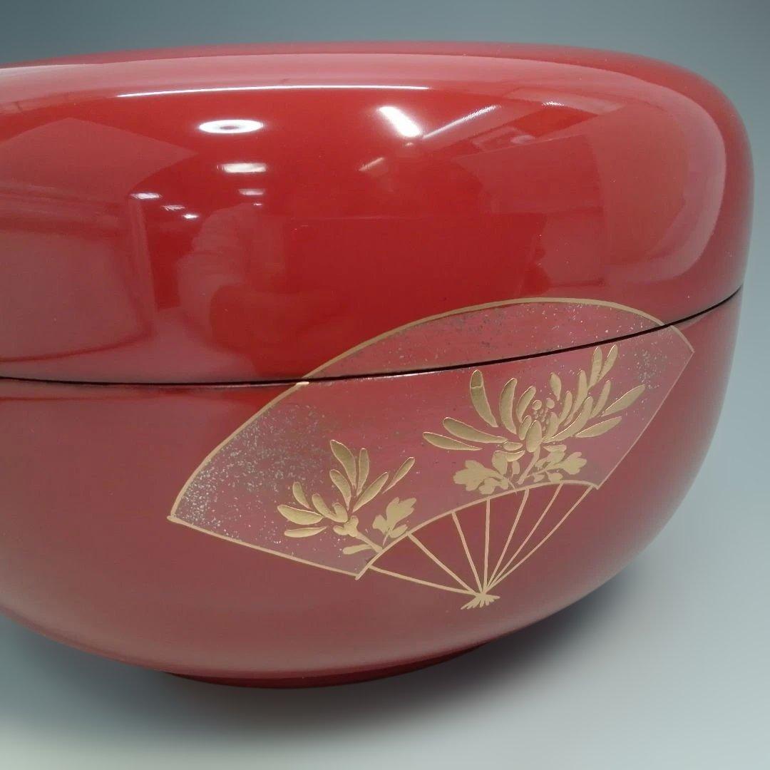 食籠　ジキロ　木製　五君子（松竹梅蘭菊）