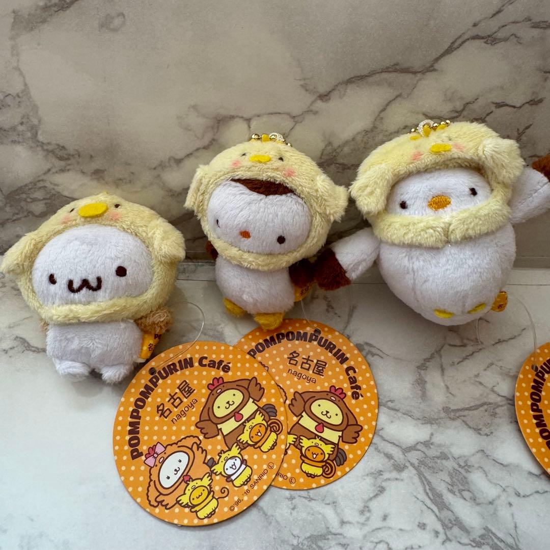 【新品タグ付】ポムポムプリンカフェ名古屋 名古屋コーチン マスコット まとめ売り