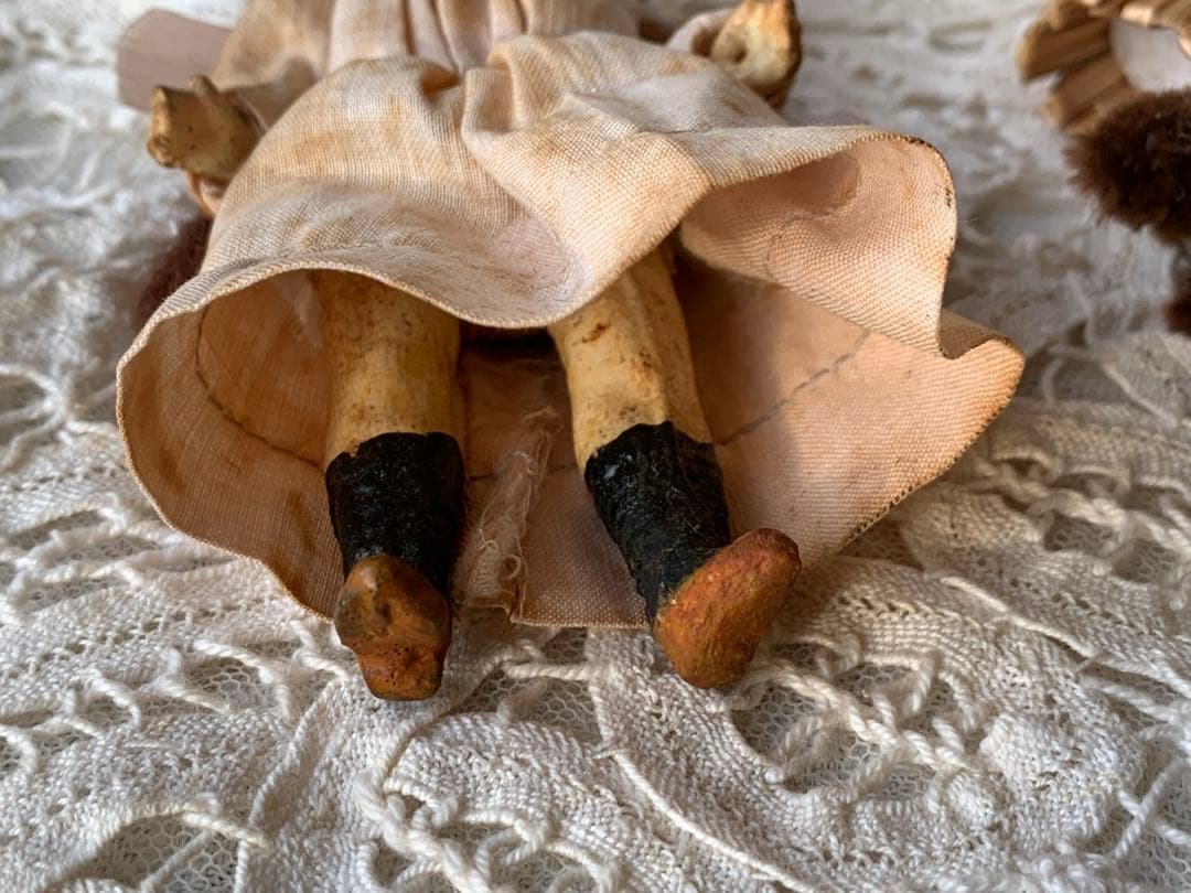 フランスアンティーク 希少 フレンチミニョネット ビスクドール