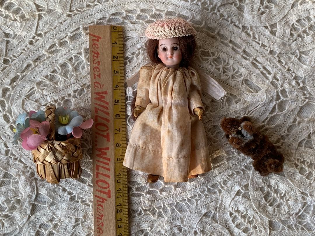 フランスアンティーク 希少 フレンチミニョネット ビスクドール