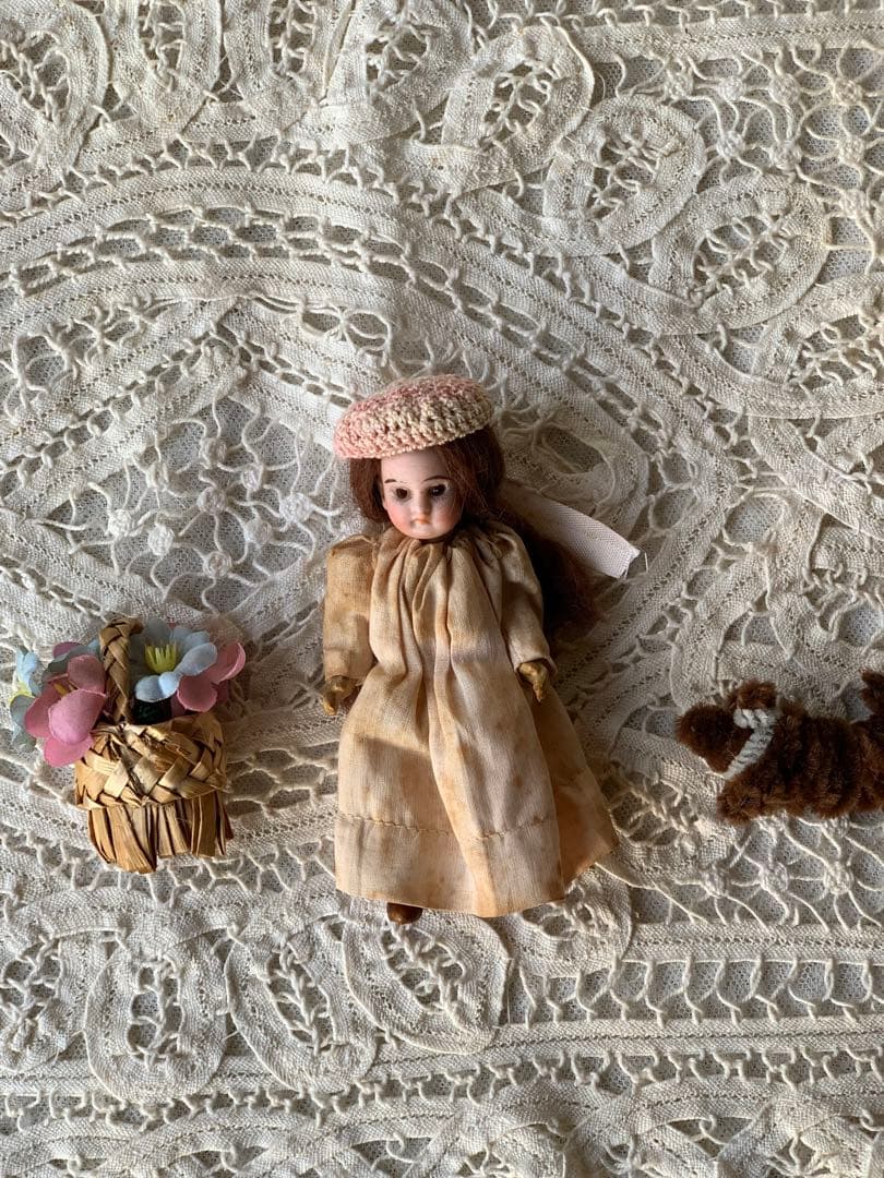 フランスアンティーク 希少 フレンチミニョネット ビスクドール