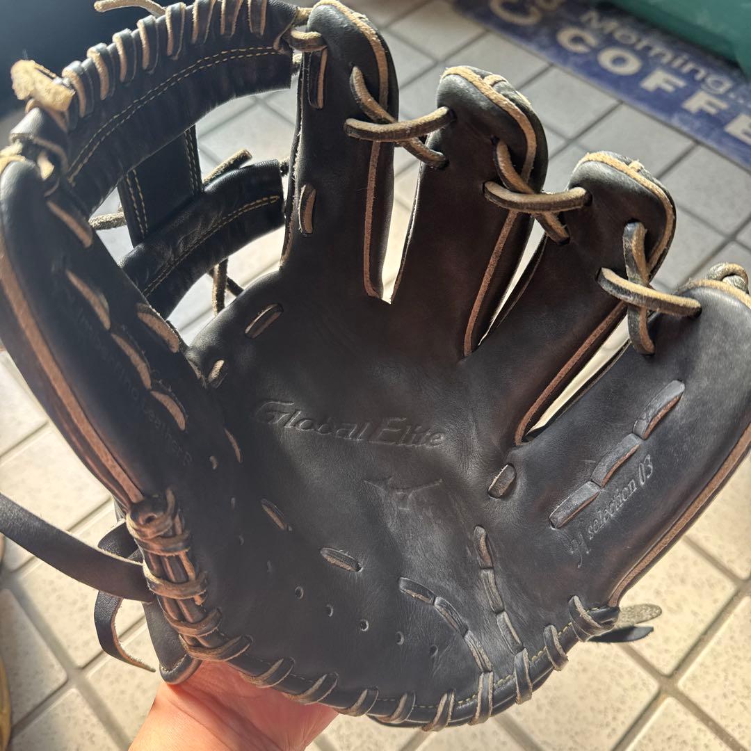 ミズノ 軟式用　グローブ グローバルエリート　内野手用　即戦力