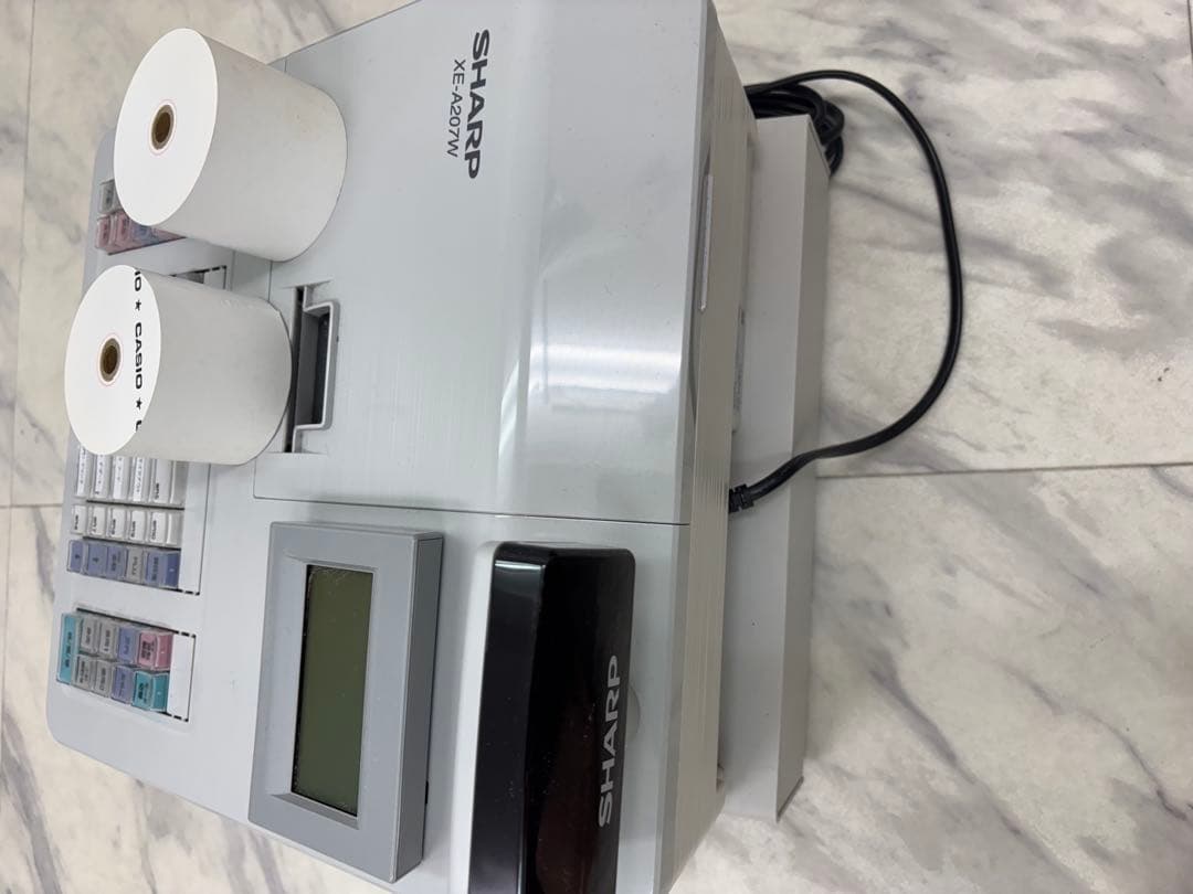 【即購入可】SHARP XE-A207W レジスター グレー