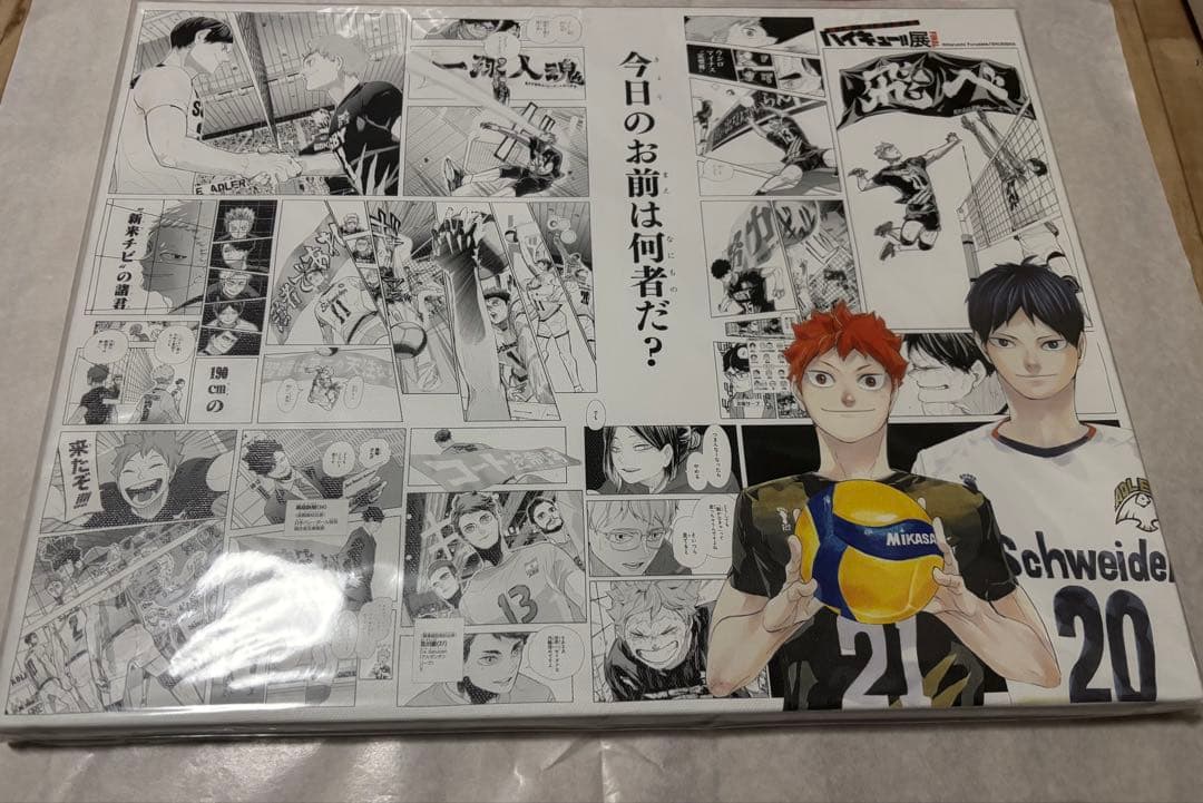 ハイキュー‼︎原画展FINAL アートボード [挑戦者たち/日向と影山]