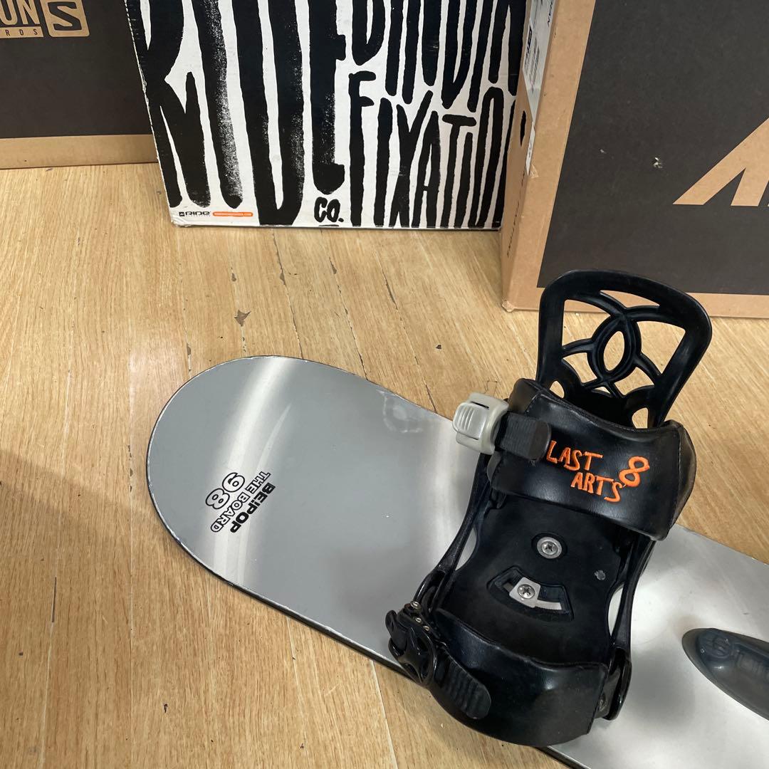 BEPOP×LASTARTS　キッズスノーボード　バイン付4点セット　98㎝