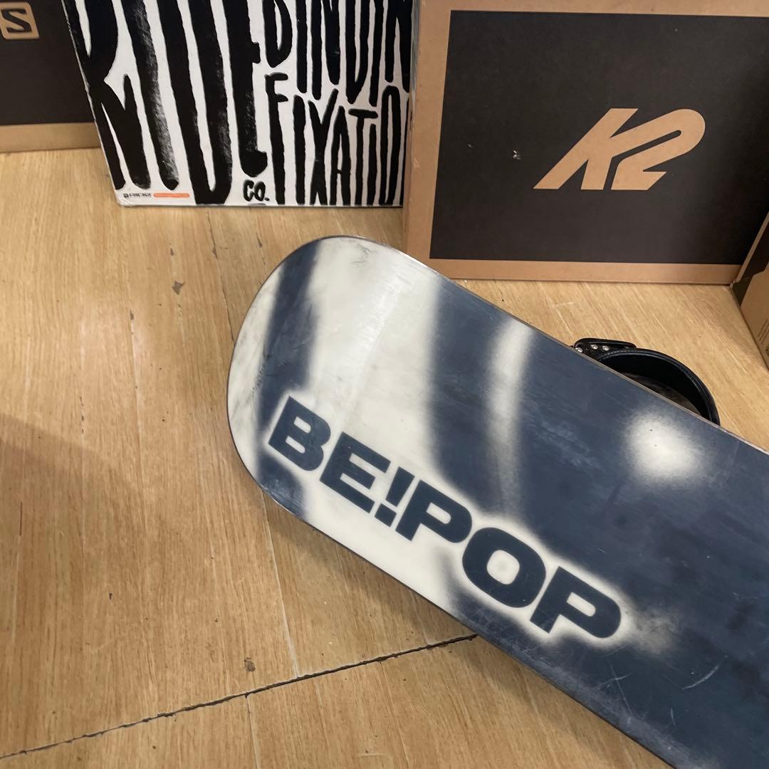 BEPOP×LASTARTS　キッズスノーボード　バイン付4点セット　98㎝