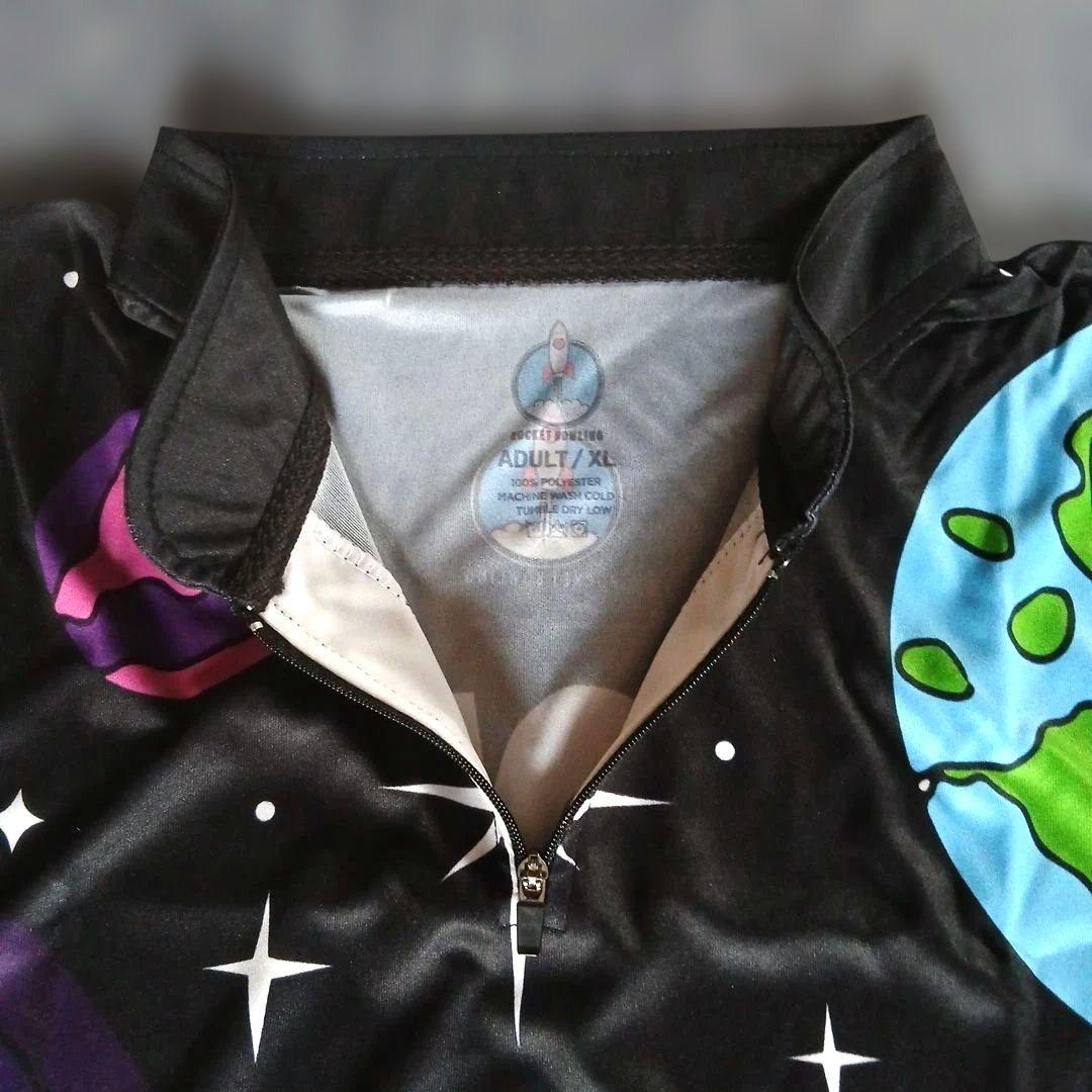 新品✨ボウリングウェア　STORM　日本サイズ2XL　ブラック　宇宙人　大きめ