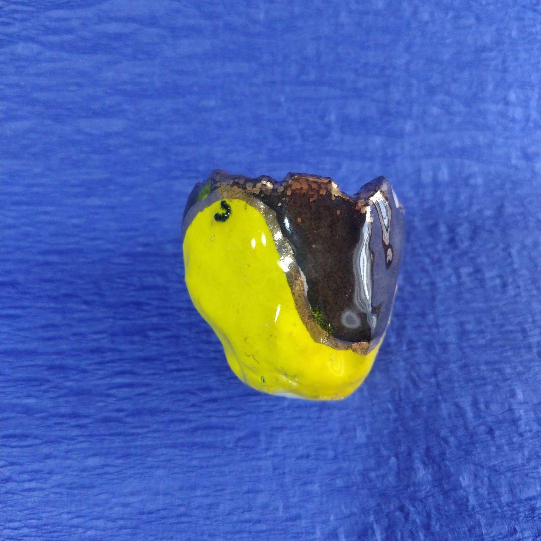 【希少】高鶴元　おちょこ　ぐい呑み　盃　湯呑み　鑑賞用　陶器　金色縁　　レトロ