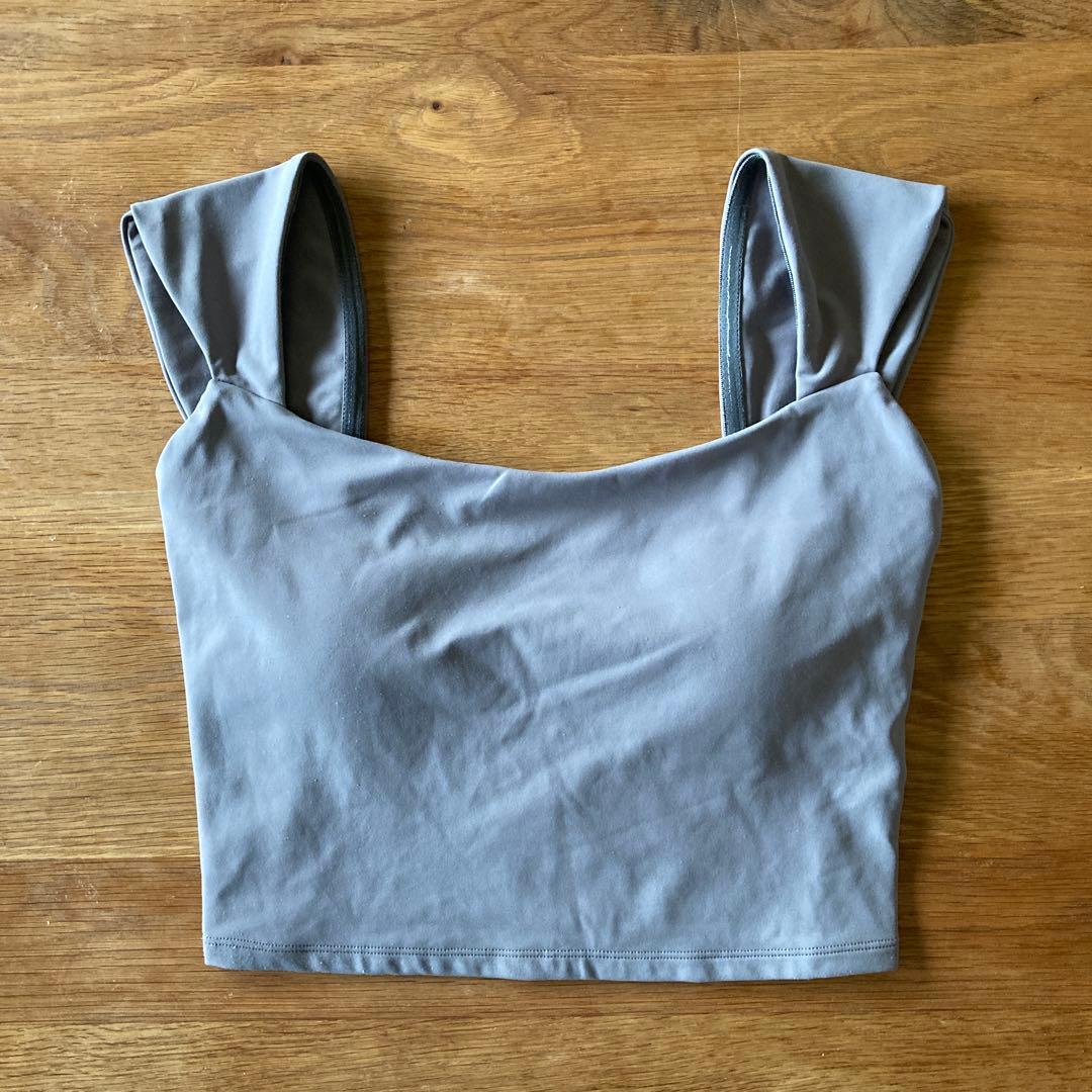 ALEXIA STAM グレー色　ヨガウェア上下セット Mサイズ