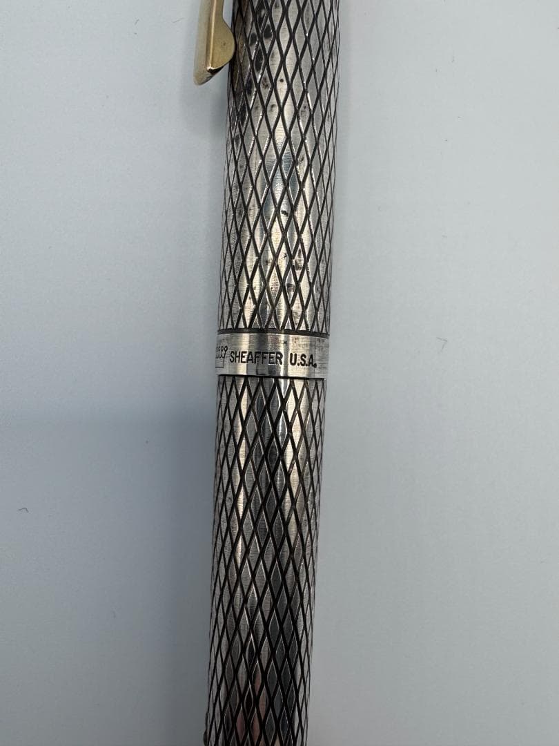 【SHEAFFER Targa】スターリングシルバー 万年筆 (14K金ペン先)