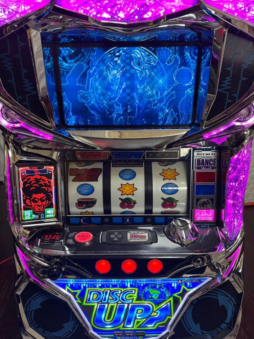 【送料無料】名機！ディスクアップ サミー 青パネル 静音仕様 不要機付