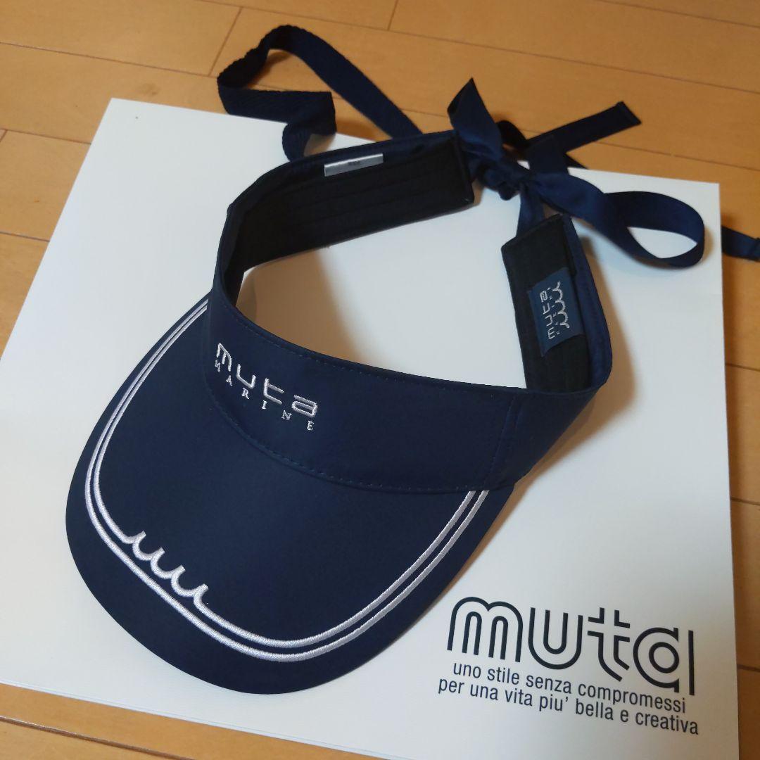 ムータマリンゴルフ ネイビー バイザー 調整可能 レディース