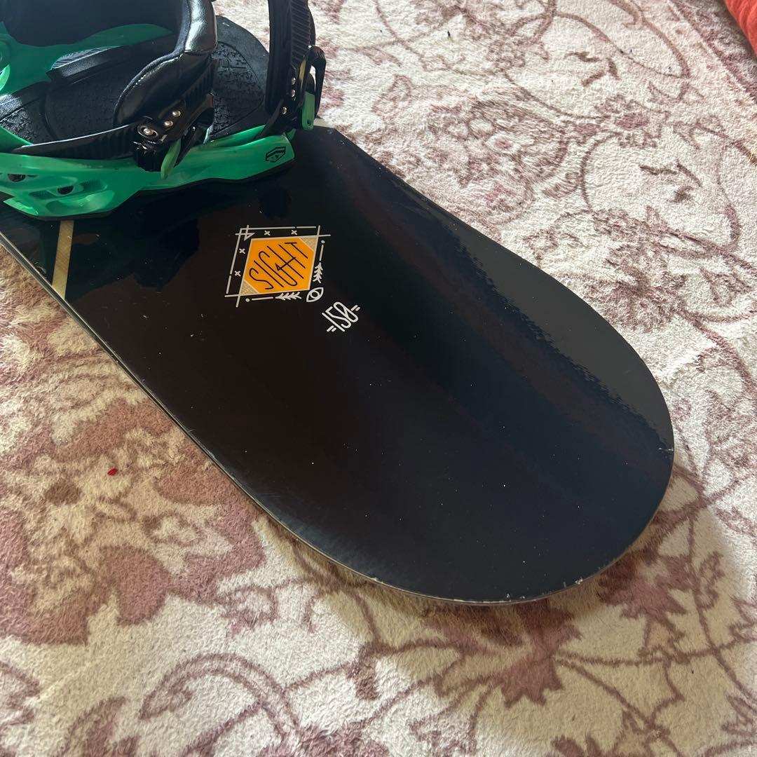 良品 SALOMON SIGHT 150cm バイン付 スノーボードセット