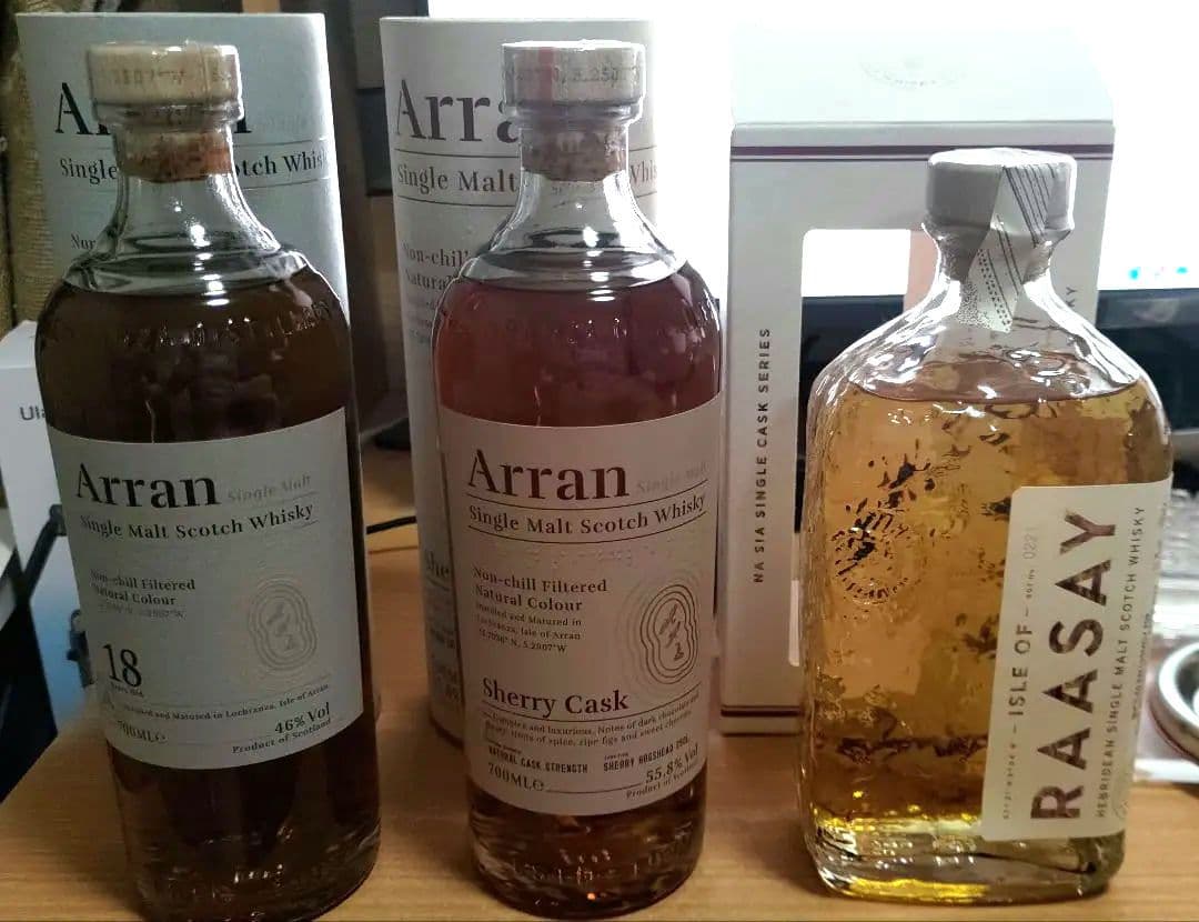 アラン18年、アランシェリーカスク、アイルオブラッセイセット