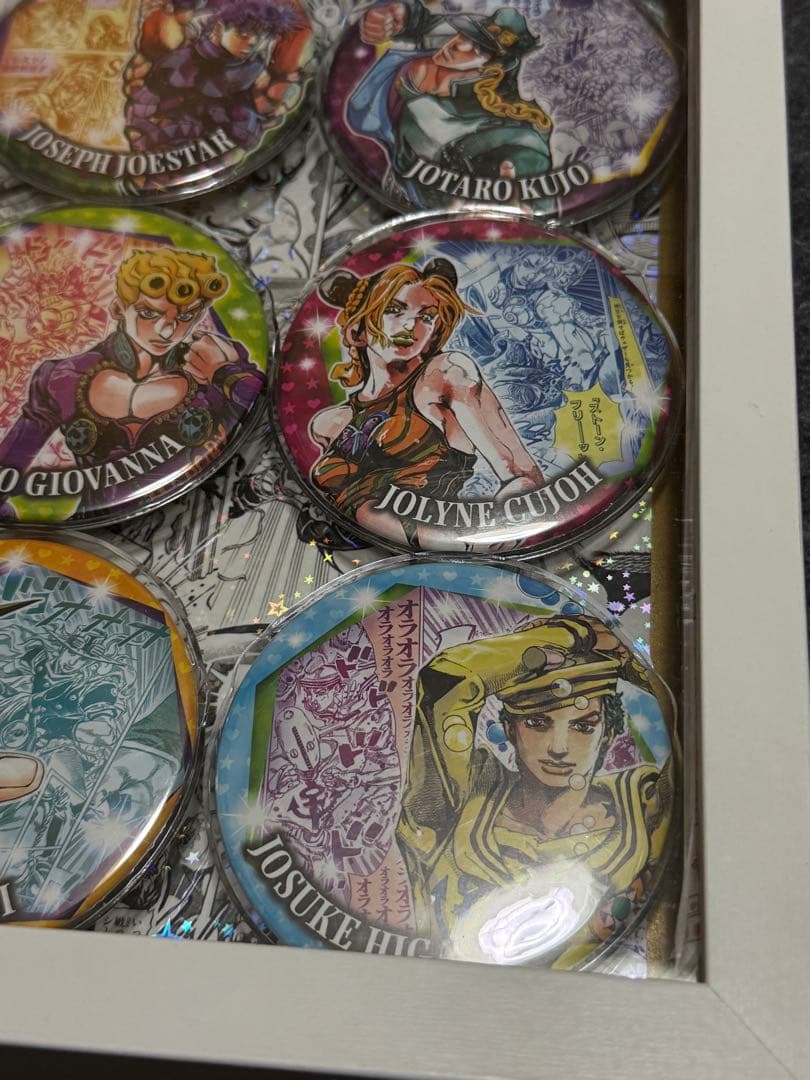 ジョジョの奇妙な冒険 荒木飛呂彦原画展 heroes 缶バッジ　9種類　ケース付