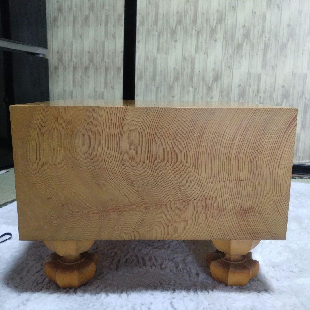 【囲碁】本榧碁盤　7寸　　天地柾目盤