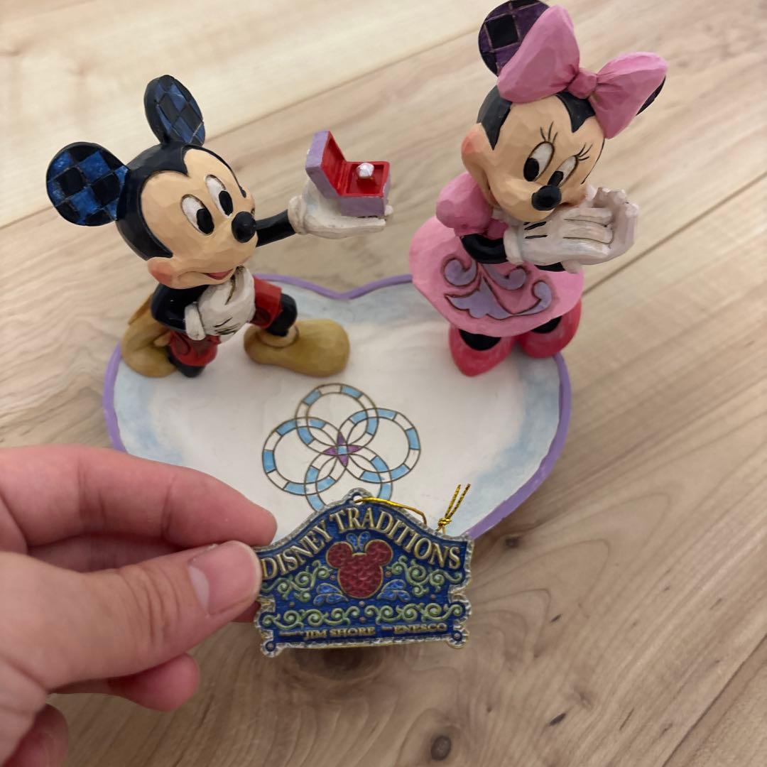 ディズニートラディション　ミッキー、ミニーの置物