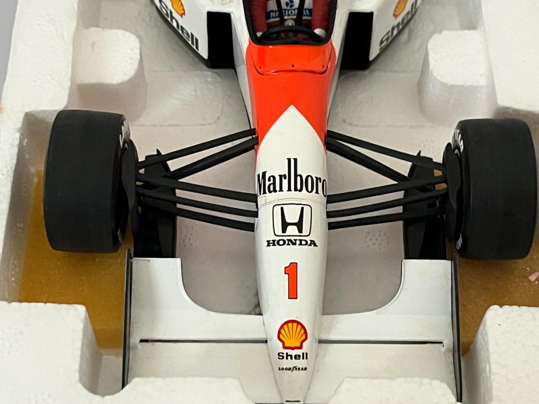 ミニチャンプス 1/18 McLaren Honda MP4/7 A.セナ 箱付