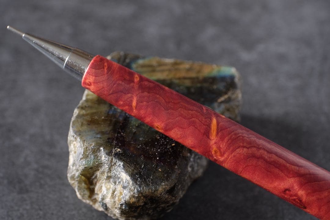 PG5木軸カスタム0182　高村杢工房 製図用シャープペンシル　紫杉(紫紅杉)瘤