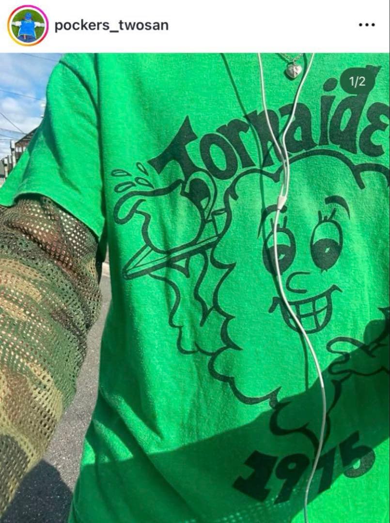 ポーカーズ　迷彩　メッシュ　ロンT