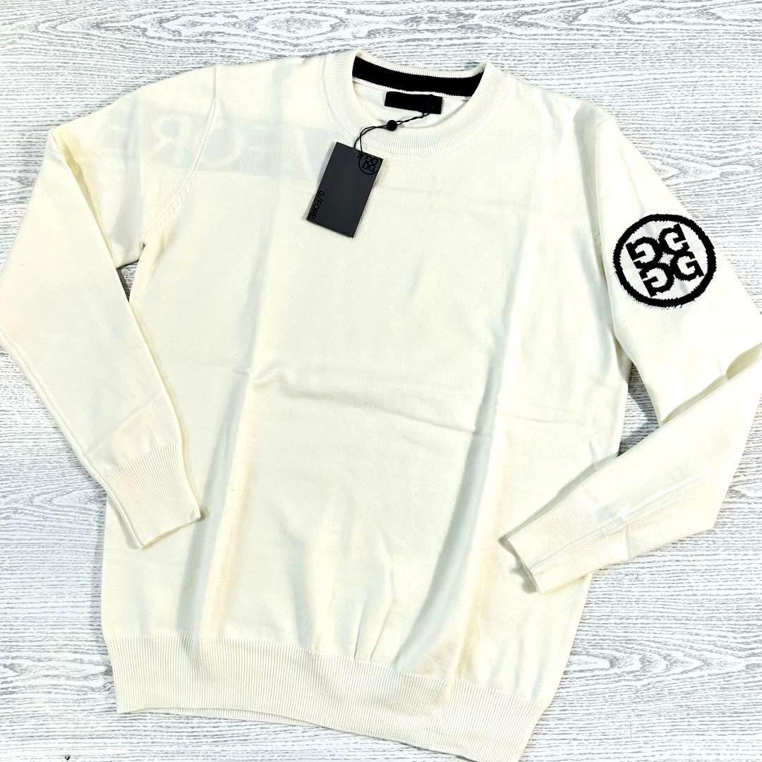 G/FORE ジーフォア　ロゴデザイン　クルーネックセーター　サイズL