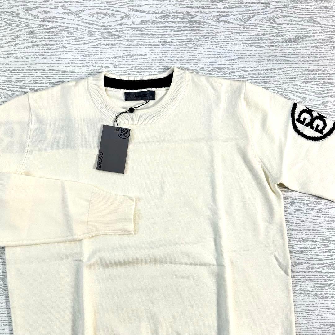 G/FORE ジーフォア　ロゴデザイン　クルーネックセーター　サイズL