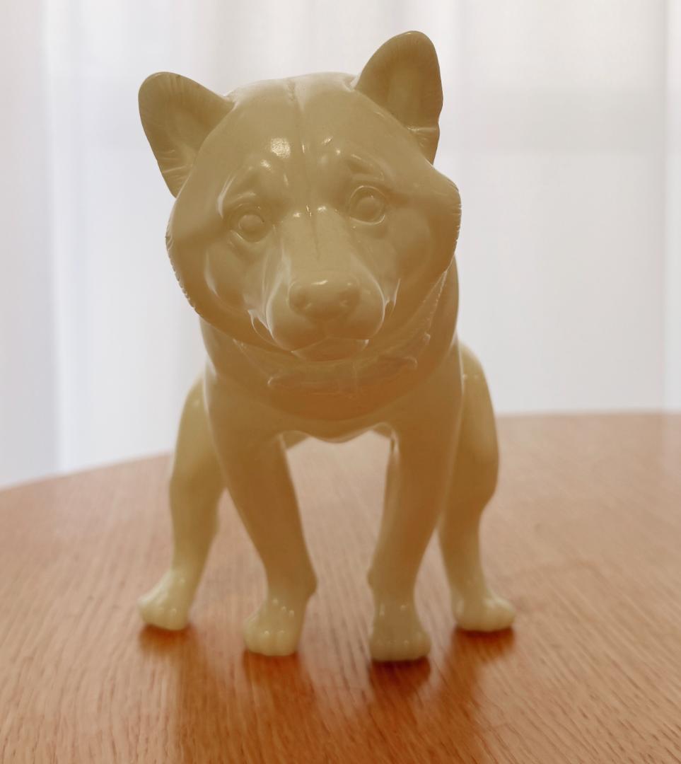 【極美品】【蓄光ver.】Squatting いきむ犬 PVCフィギュア　柴犬