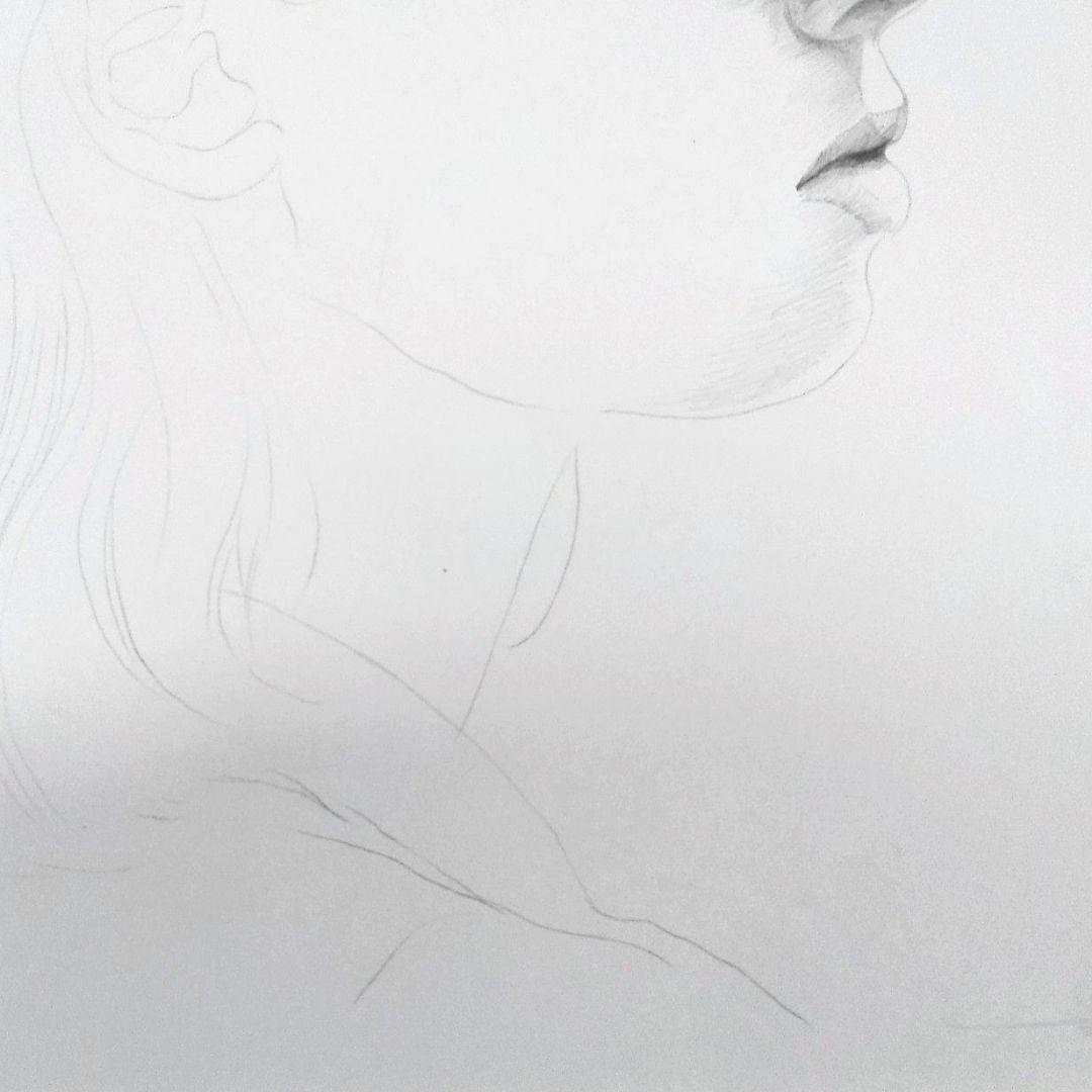 安冨洋貴（安富洋貴）人気の鉛筆画家　　　鉛筆画　希少　1点もの