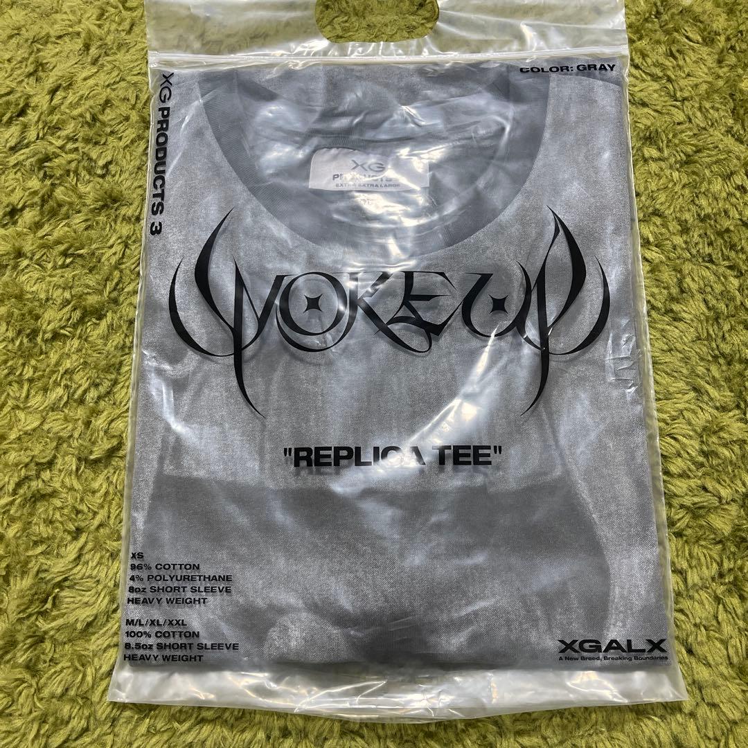 XG WOKE UP Replica Tシャツ グレー　XXL