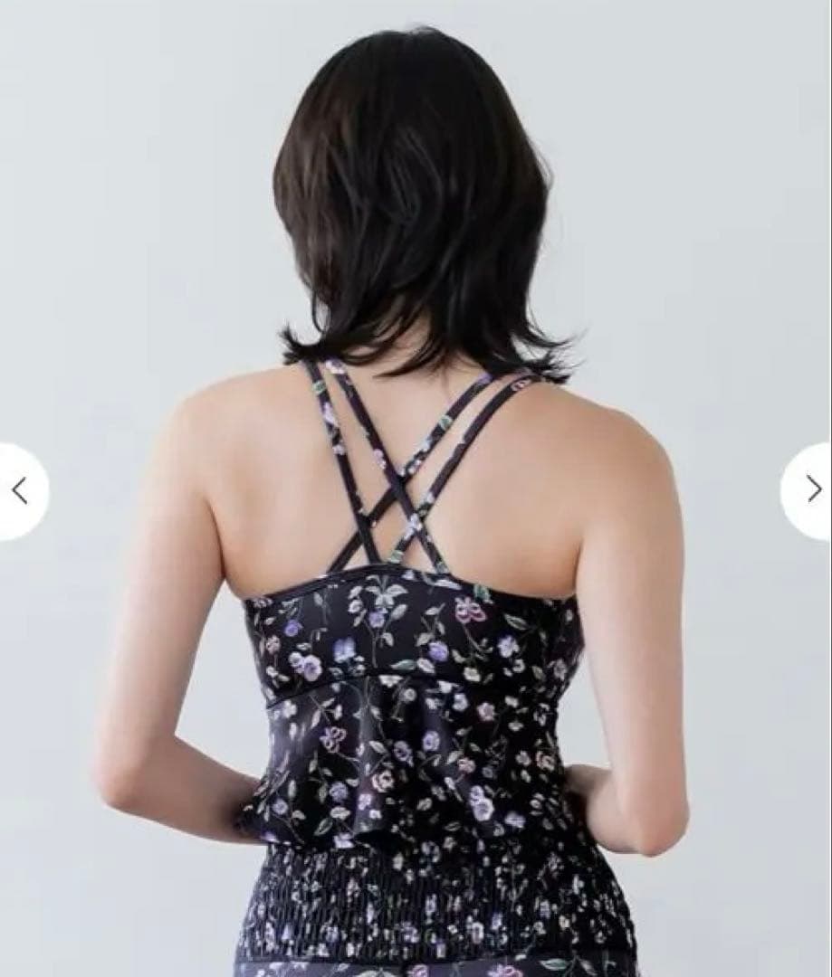 【SUKALA】スプリングフラワーフレアブラトップ パンジー M Lava