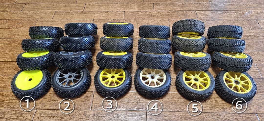kawarahiwa1/8バギー用タイヤ6セット24本