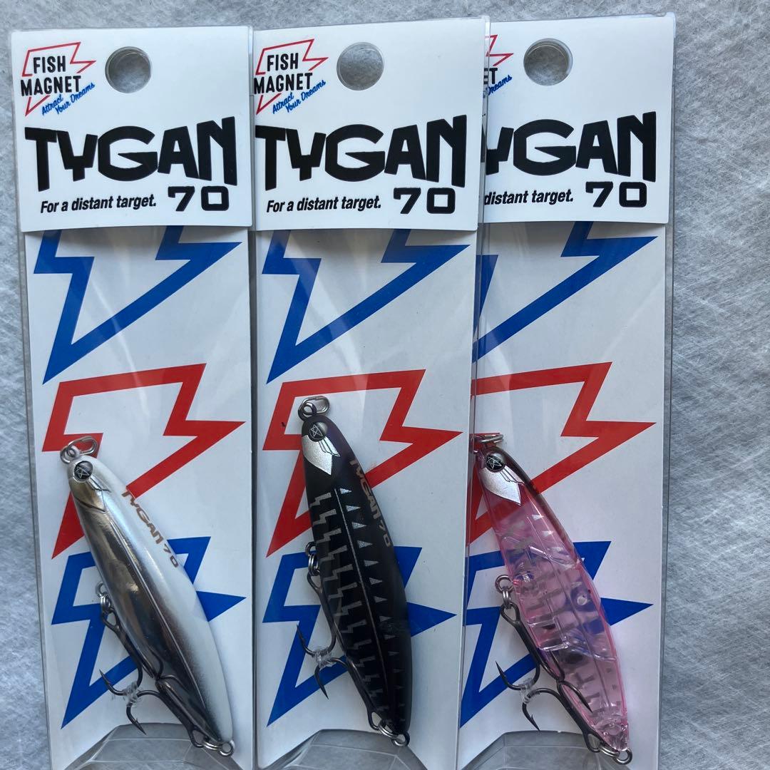 フィッシュマグネット タイガン70 ピンクボーン グローバッククローム、ブラック