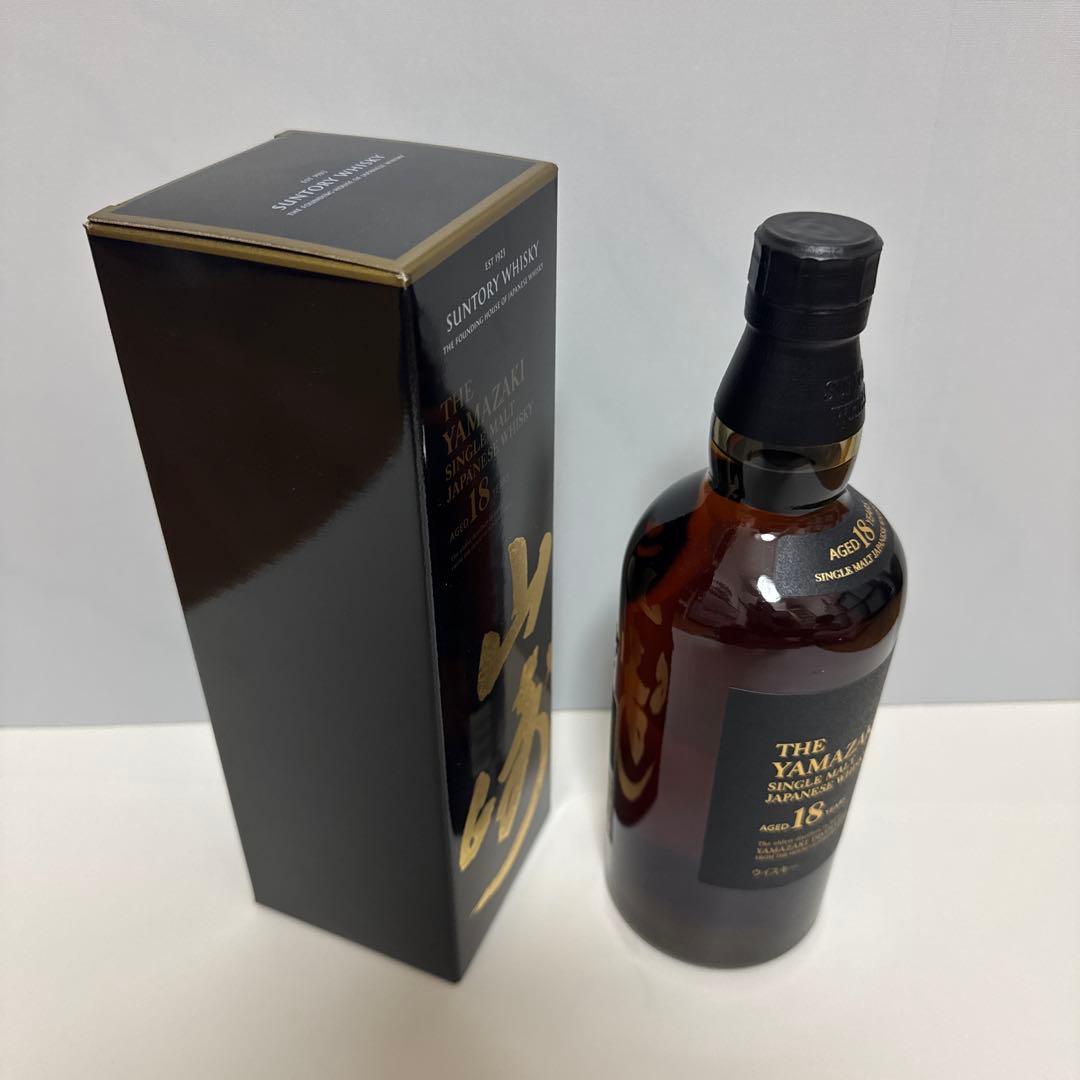 山崎 18年 シングルモルトウイスキー 700ml 箱付き