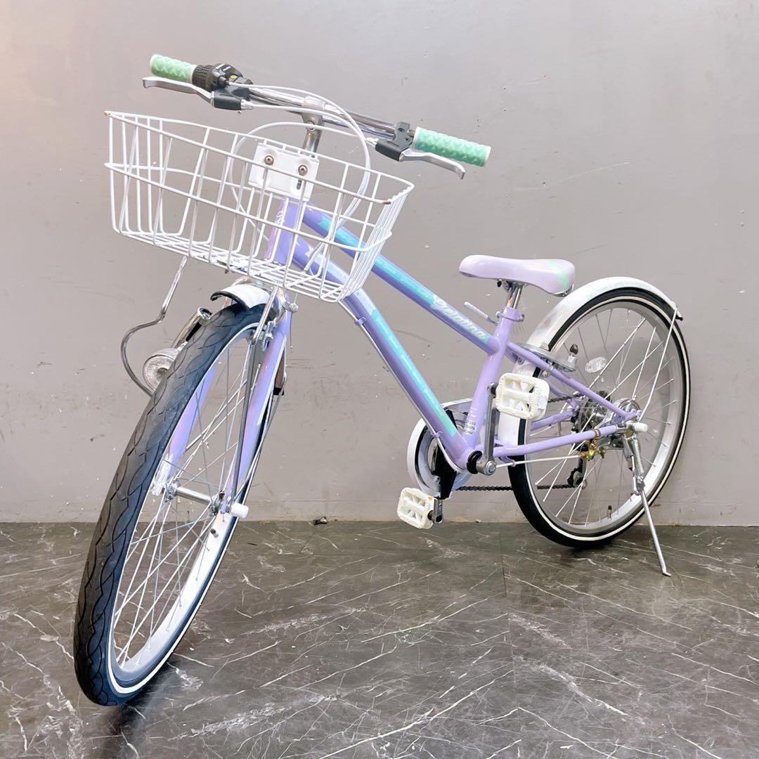 【951】《関西 引き取り》子供用自転車 子供車 gelatina パープル